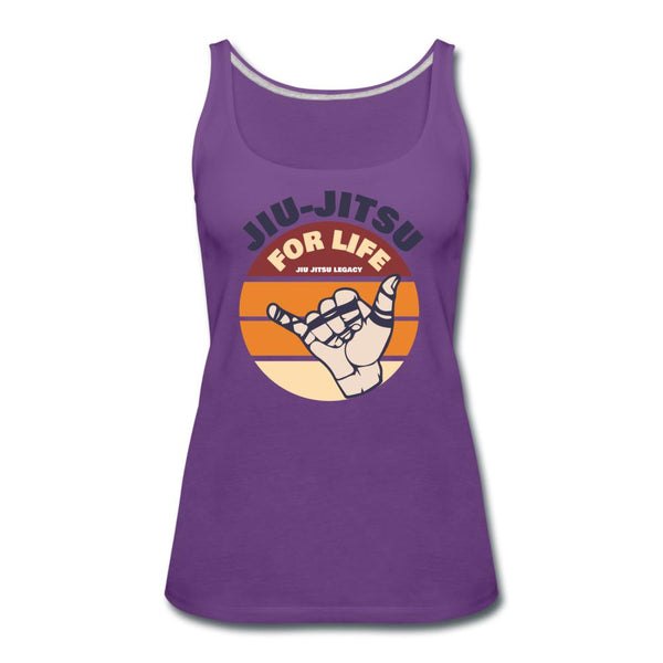 Jiu Jitsu for Life Women’s Tank Top - purple