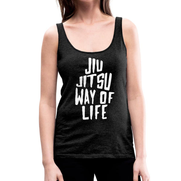 Jiu Jitsu Way of Life Women’s Tank Top - charcoal gray