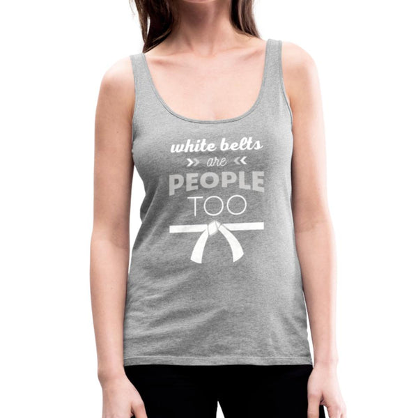 White Belts Are People Too Women’s Tank Top - heather gray