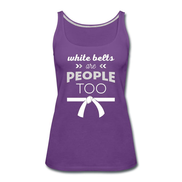 White Belts Are People Too Women’s Tank Top - purple