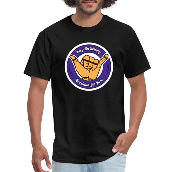 Keep On Rolling Purple Unisex Classic T-Shirt - black