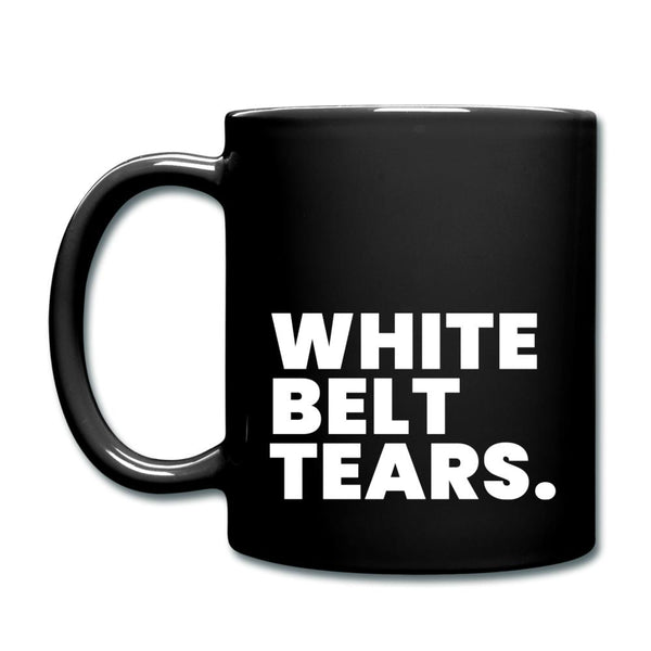 White Belt Tears Full Color Mug - black