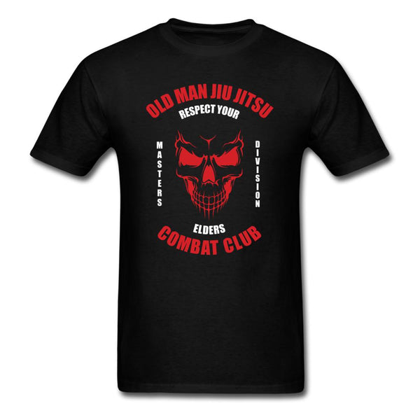 Old Man Jiu Jitsu Red Unisex Classic T-Shirt - black