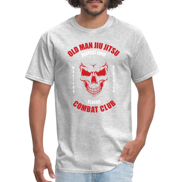 Old Man Jiu Jitsu Red Unisex Classic T-Shirt - heather gray