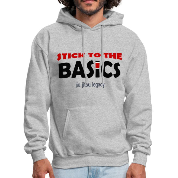 Stick To The Basics Men's Hoodie - heather gray