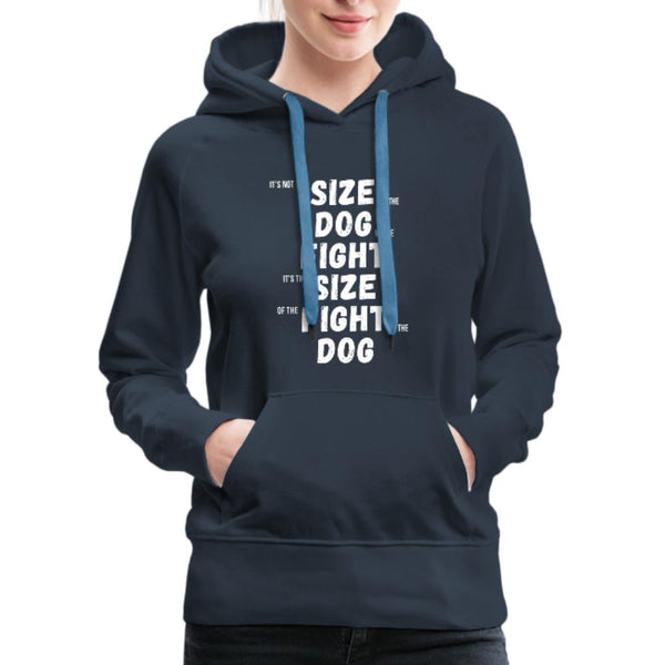 The size of the fight matters Women's Hoodie- [option1Jiu Jitsu Legacy | BJJ Apparel and Accessories