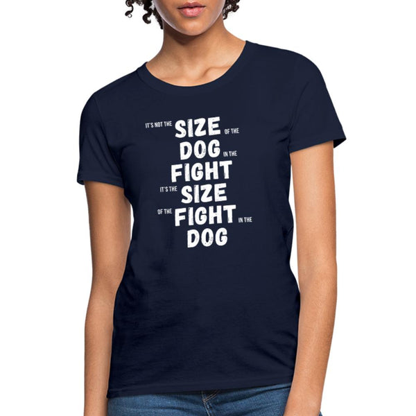 The size of the fight matters Women's T-Shirt- [option1Jiu Jitsu Legacy | BJJ Apparel and Accessories