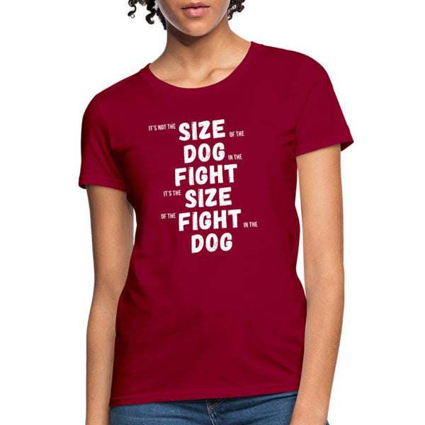The size of the fight matters Women's T-Shirt- [option1Jiu Jitsu Legacy | BJJ Apparel and Accessories