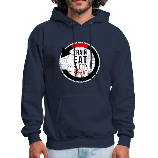 Train, Eat, Sleep, Repeat Men's Hoodie- [option1Jiu Jitsu Legacy | BJJ Apparel and Accessories