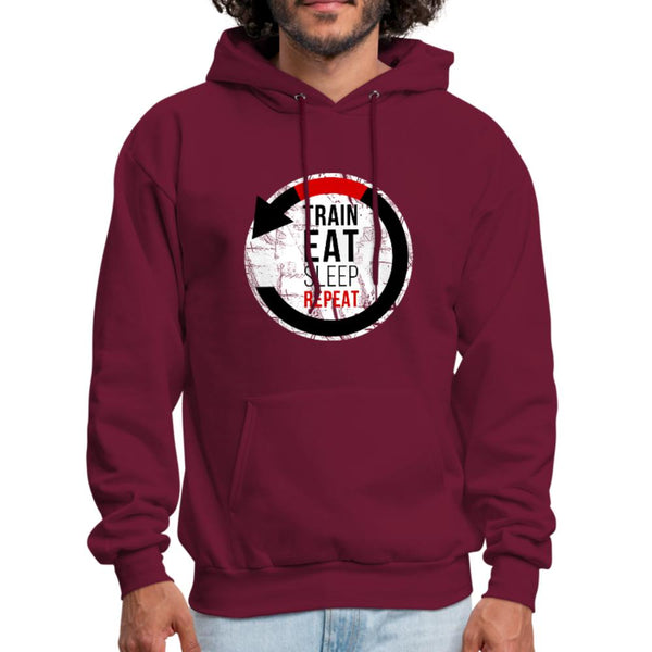 Train, Eat, Sleep, Repeat Men's Hoodie- [option1Jiu Jitsu Legacy | BJJ Apparel and Accessories