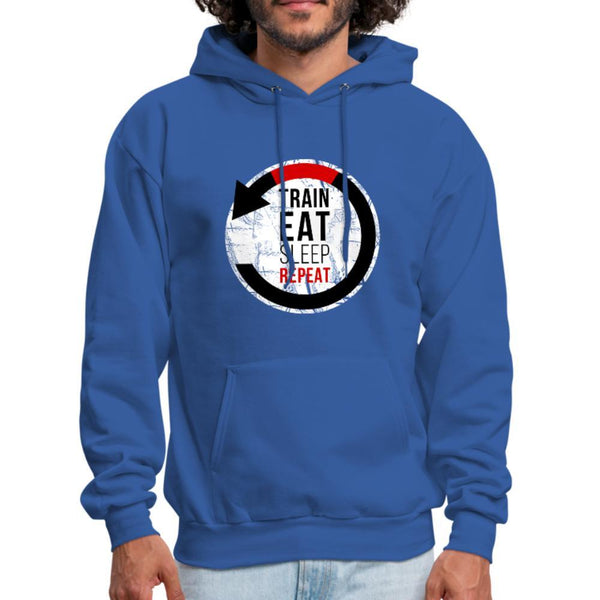 Train, Eat, Sleep, Repeat Men's Hoodie- [option1Jiu Jitsu Legacy | BJJ Apparel and Accessories