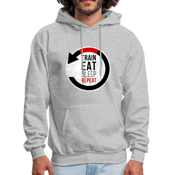 Train, Eat, Sleep, Repeat Men's Hoodie- [option1Jiu Jitsu Legacy | BJJ Apparel and Accessories