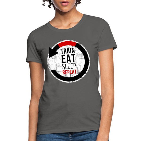 Train, Eat, Sleep, Repeat Women's T-Shirt- [option1Jiu Jitsu Legacy | BJJ Apparel and Accessories