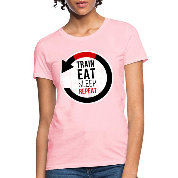 Train, Eat, Sleep, Repeat Women's T-Shirt- [option1Jiu Jitsu Legacy | BJJ Apparel and Accessories