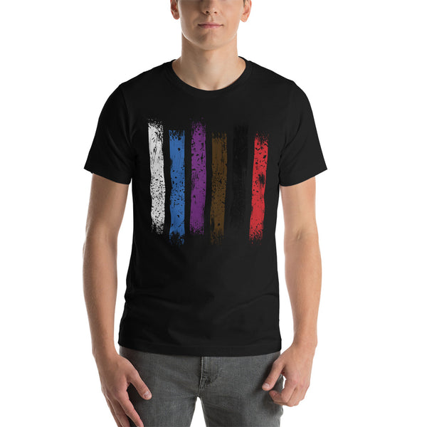 BJJ Belt Stripes Unisex t-shirt Bella+Canvas 3001