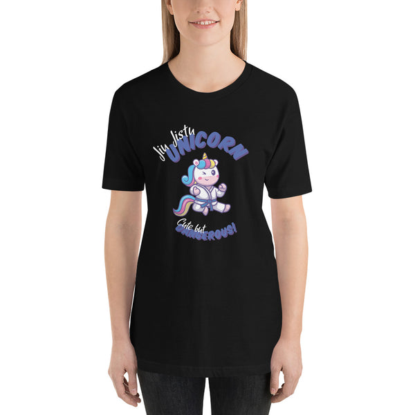 Jiu Jitsu White Gi Cute but Dangerous Unicorn Staple T-Shirt