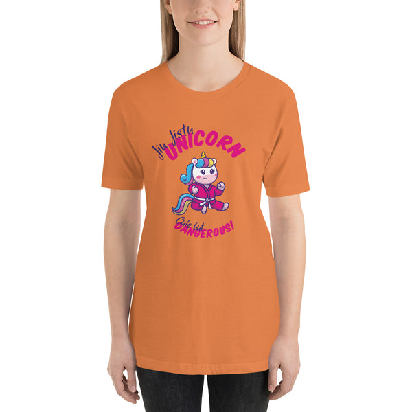 Jiu Jitsu Pink Gi Cute but Dangerous Unicorn Staple T-Shirt