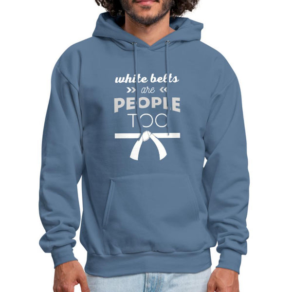 White belts are people too Men's Hoodie- [option1Jiu Jitsu Legacy | BJJ Apparel and Accessories