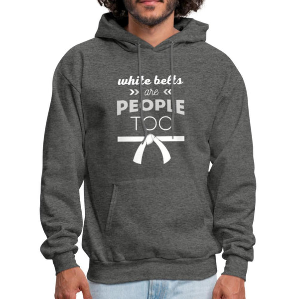 White belts are people too Men's Hoodie- [option1Jiu Jitsu Legacy | BJJ Apparel and Accessories