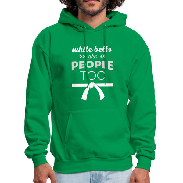 White belts are people too Men's Hoodie- [option1Jiu Jitsu Legacy | BJJ Apparel and Accessories