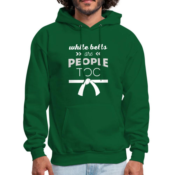 White belts are people too Men's Hoodie- [option1Jiu Jitsu Legacy | BJJ Apparel and Accessories