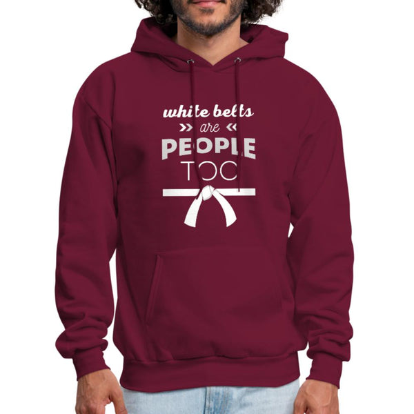 White belts are people too Men's Hoodie- [option1Jiu Jitsu Legacy | BJJ Apparel and Accessories