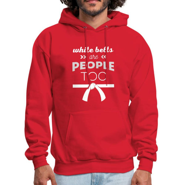 White belts are people too Men's Hoodie- [option1Jiu Jitsu Legacy | BJJ Apparel and Accessories