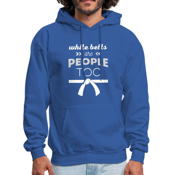 White belts are people too Men's Hoodie- [option1Jiu Jitsu Legacy | BJJ Apparel and Accessories