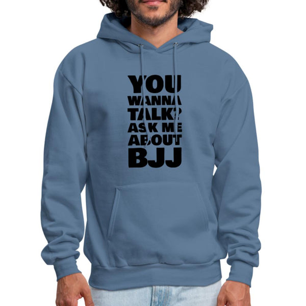 You wanna talk? Men's Hoodie - denim blue