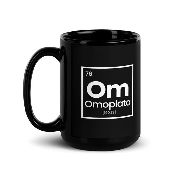 Periodic Table Omoplata Black Glossy Mug