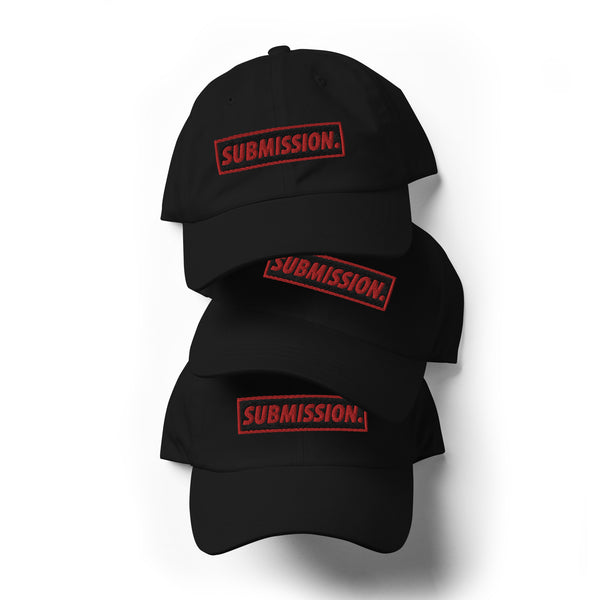 BJJ Text Submission Black Classic Dad Hat