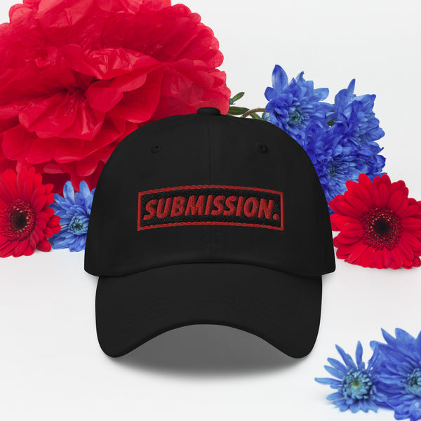 BJJ Text Submission Black Classic Dad Hat