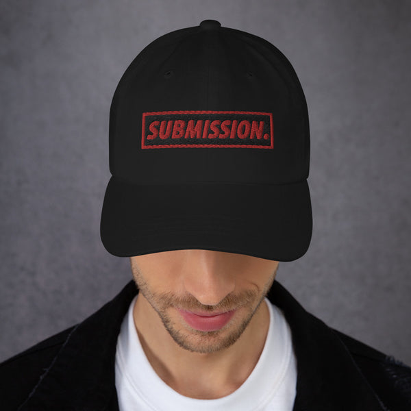BJJ Text Submission Black Classic Dad Hat