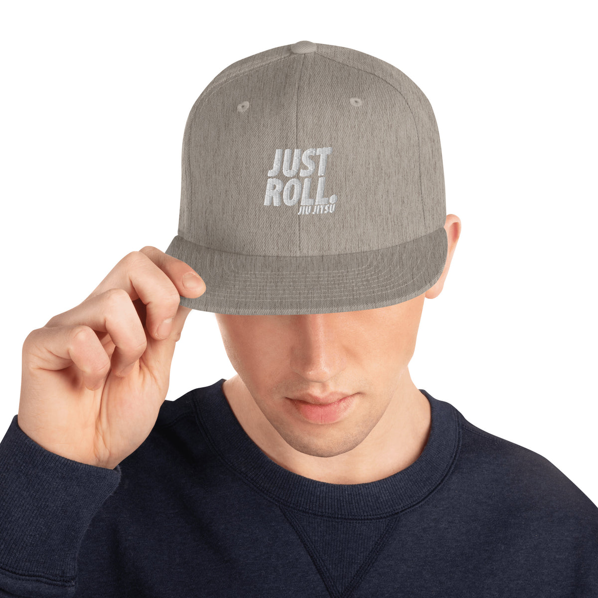 Just Roll White Snapback Hat