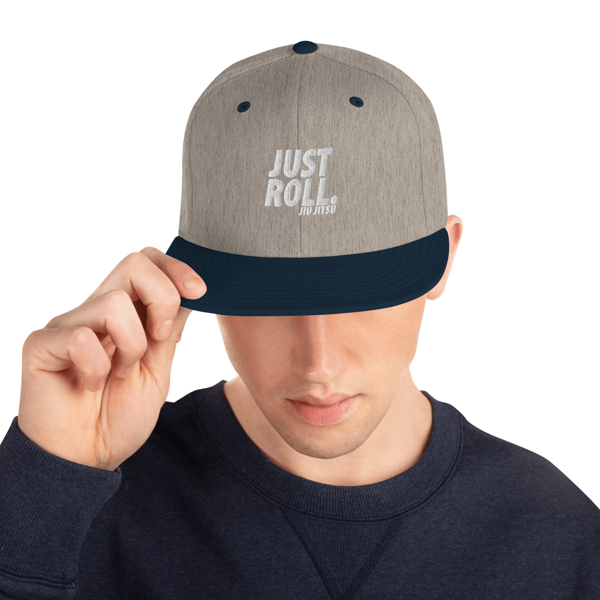 Just Roll White Snapback Hat