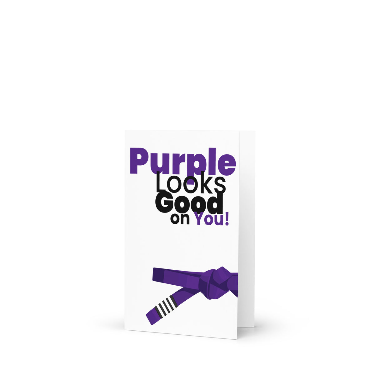 Purple Looks Good on You | Jiu Jitsu Greeting Card