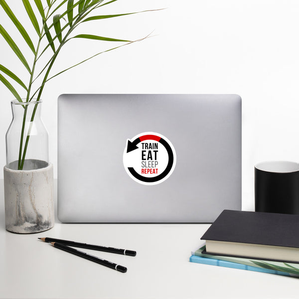 Train Eat Sleep Repeat Bubble-free stickers