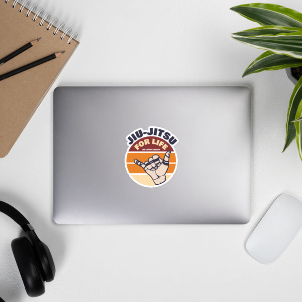 Jiu Jitsu for Life Bubble-free stickers