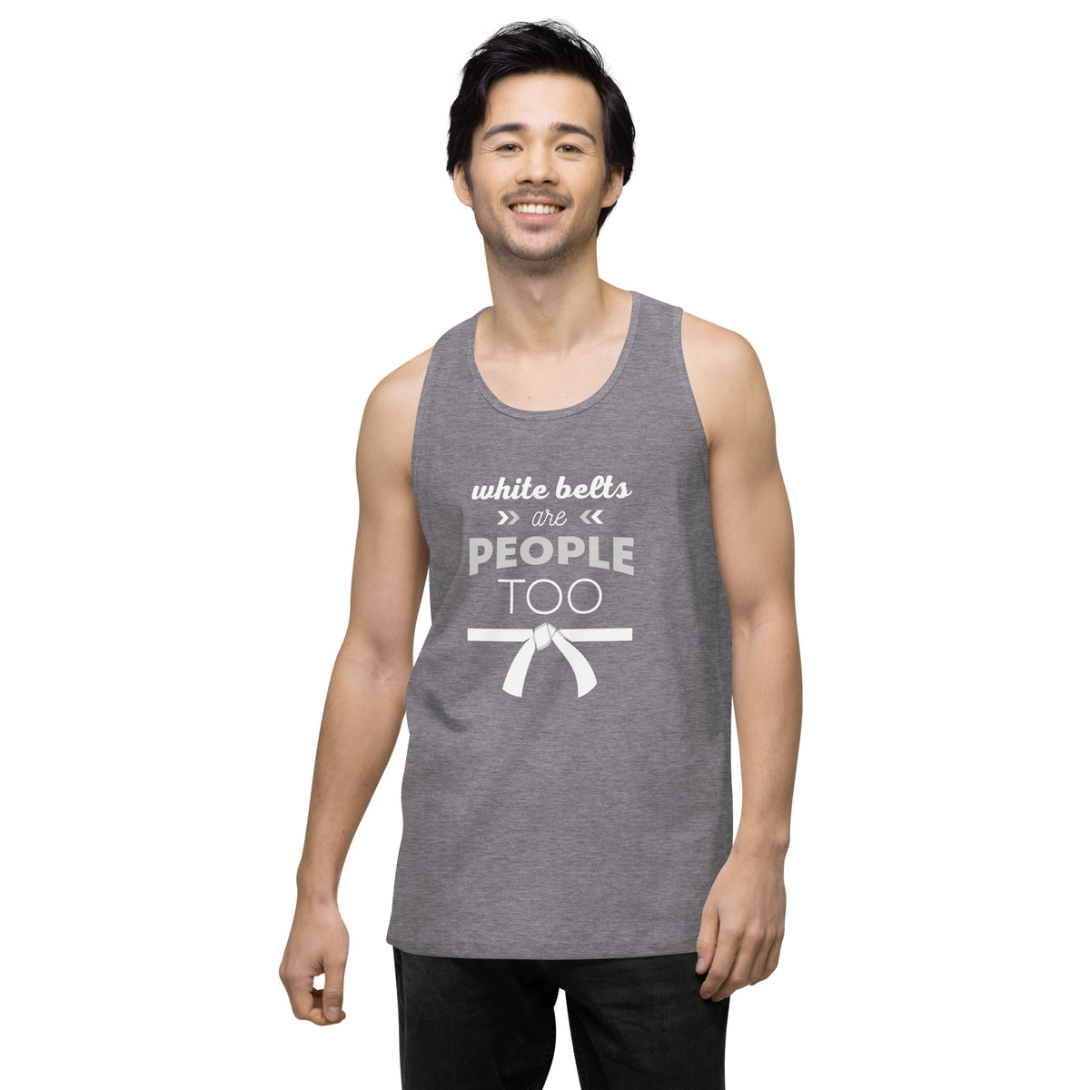 White Belts Are People Too Men’s Tank Top