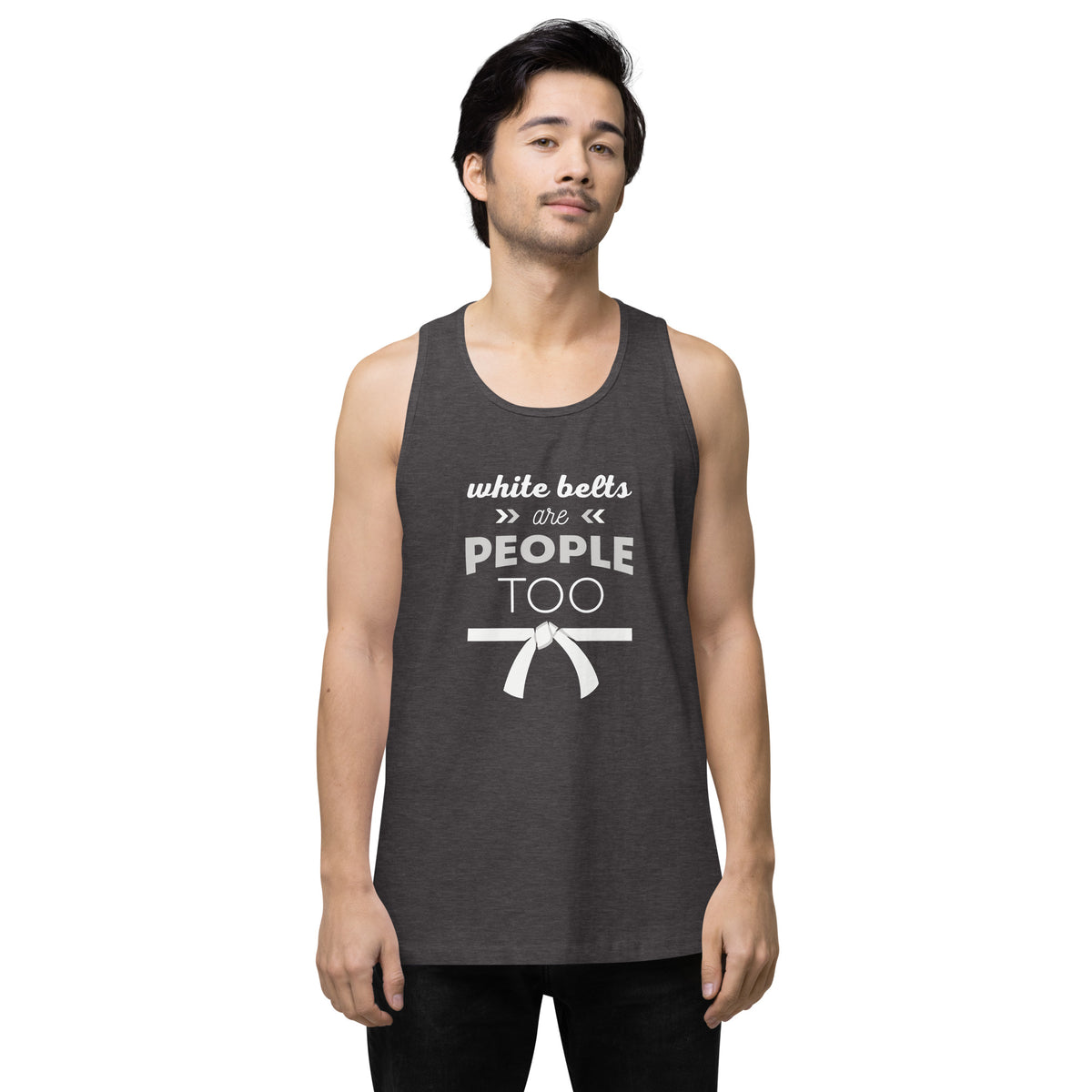 White Belts Are People Too Men’s Tank Top