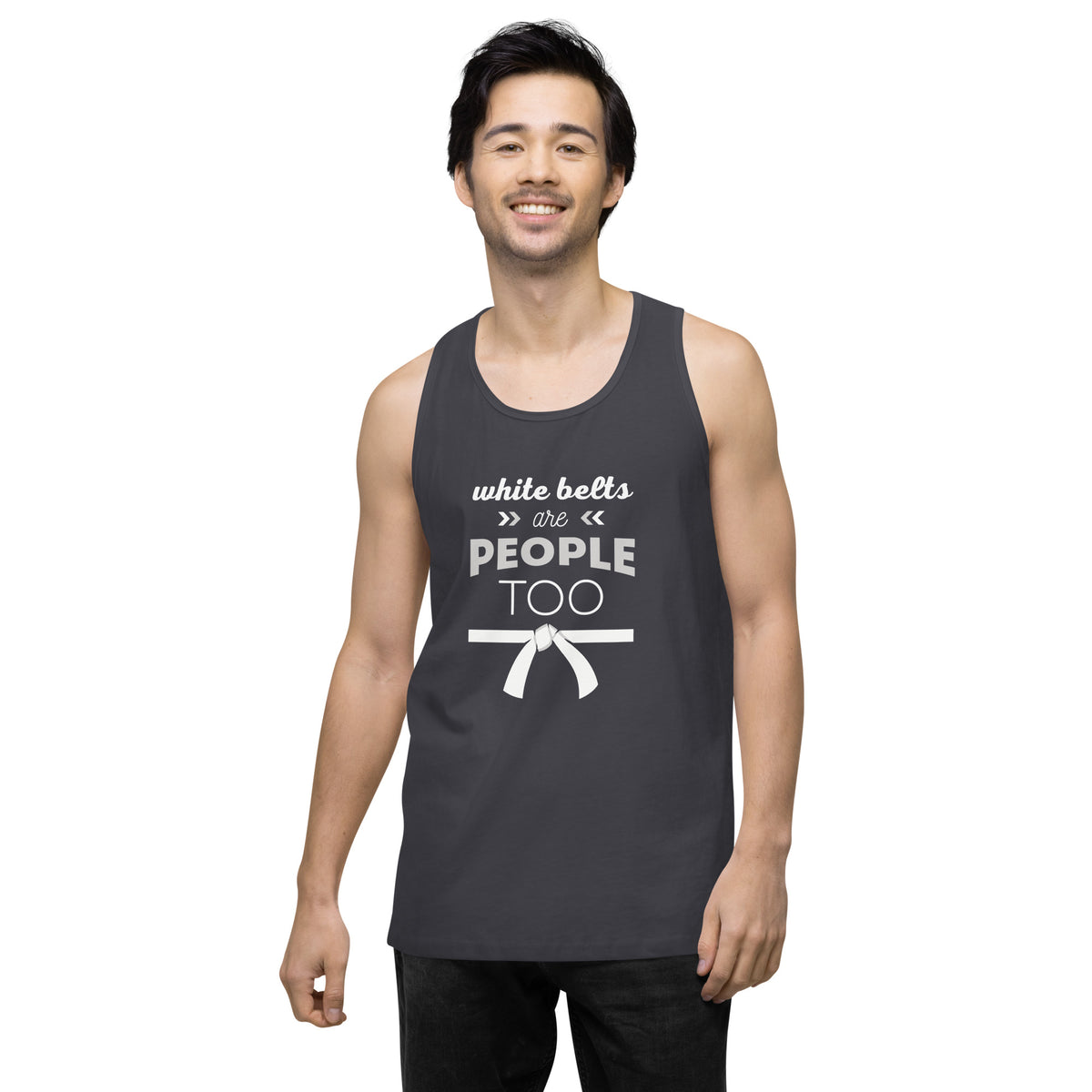 White Belts Are People Too Men’s Tank Top