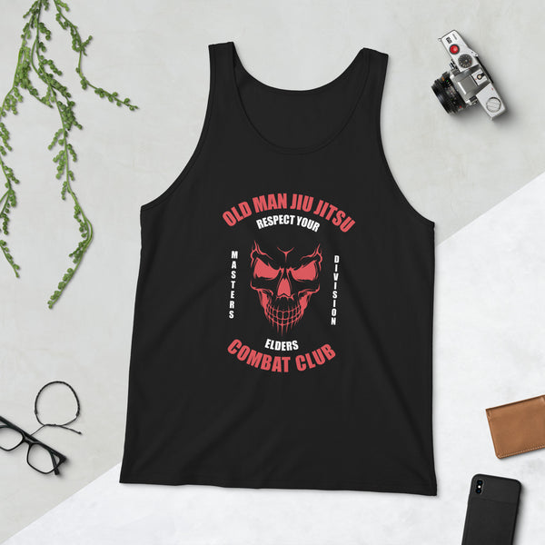 Old Man Jiu Jitsu Red Men’s Tank Top