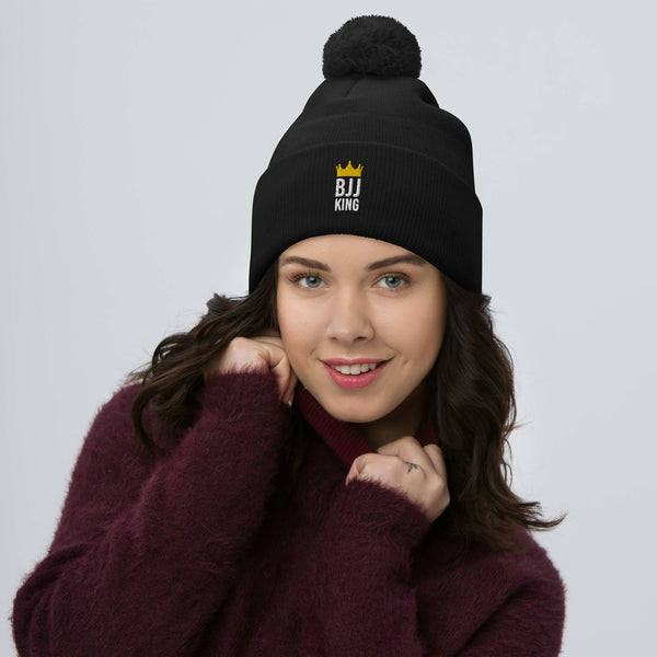 BJJ King Pom-Pom Beanie