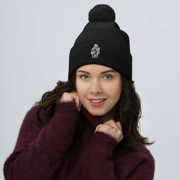 Jiu Jitsu Way of Life Pom-Pom Beanie
