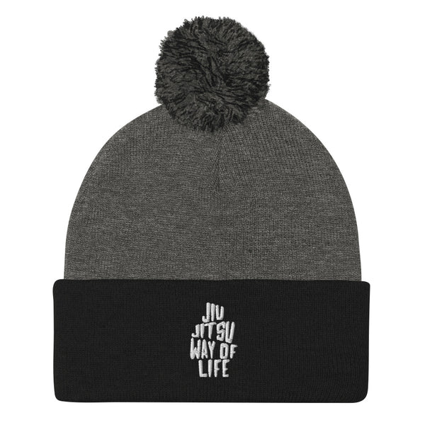 Jiu Jitsu Way of Life Pom-Pom Beanie