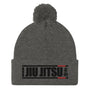 Jiu Jitsu Hieroglyphs Pom-Pom Beanie