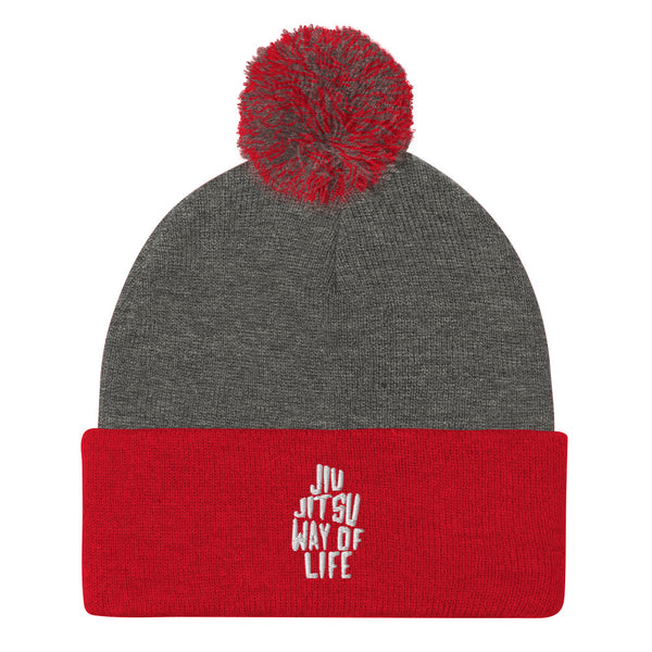 Jiu Jitsu Way of Life Pom-Pom Beanie