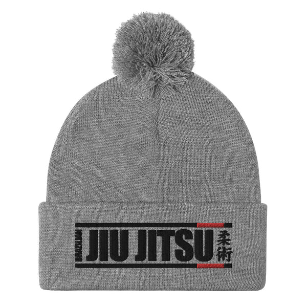 Jiu Jitsu Hieroglyphs Pom-Pom Beanie