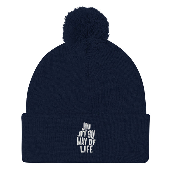 Jiu Jitsu Way of Life Pom-Pom Beanie