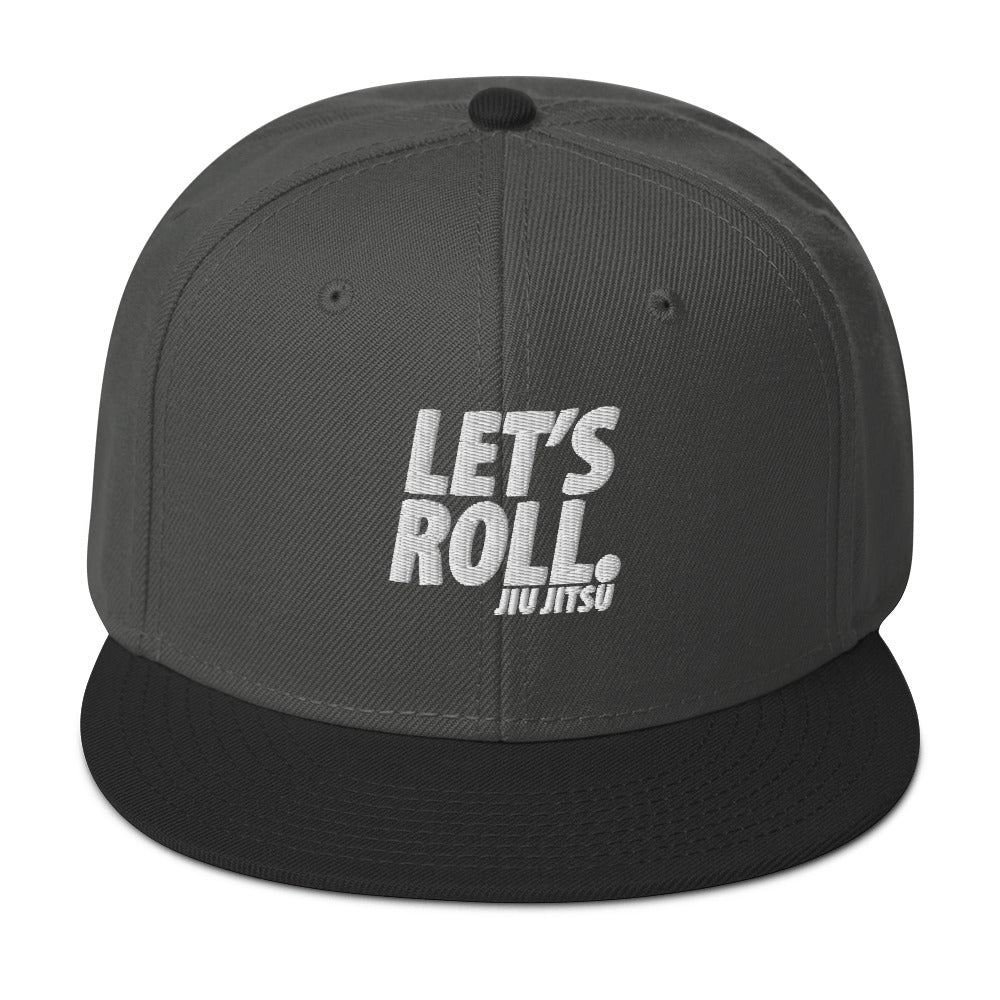 Lets Roll White Snapback Hat